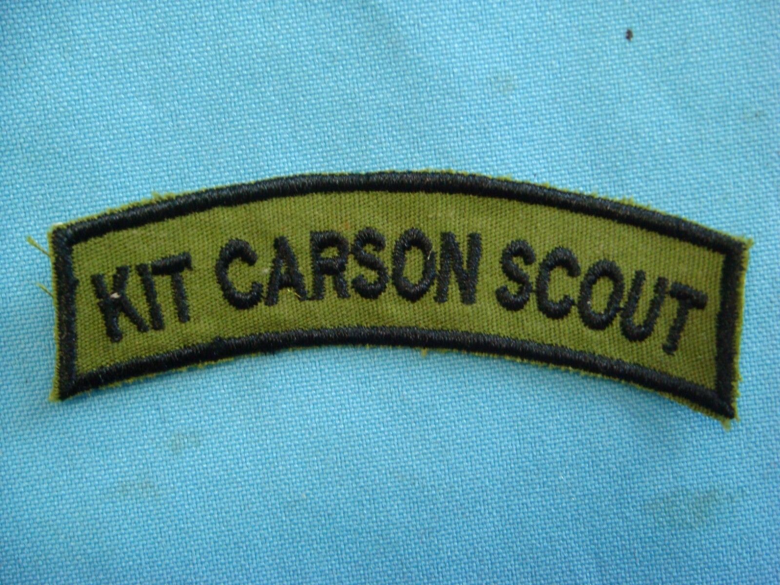VIETNAM WAR SUBDUED TAB PATCH,  KIT CARSON  SCOUT