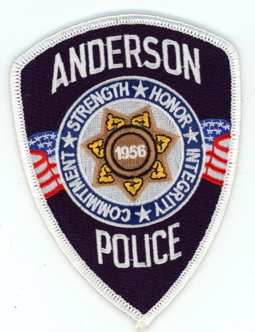 CALIFORNIA CA ANDERSON POLICE NICE SHOULDER PATCH SHERIFF
