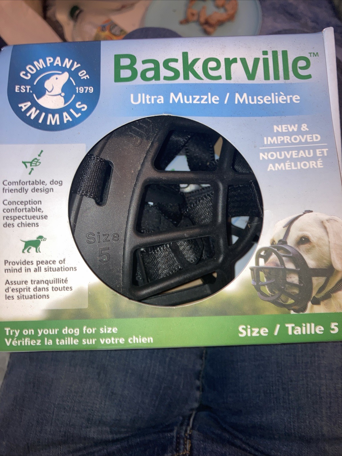 Baskerville Ultra Muzzle for Dogs, Size 5 - Black. Brand New In Package.!!