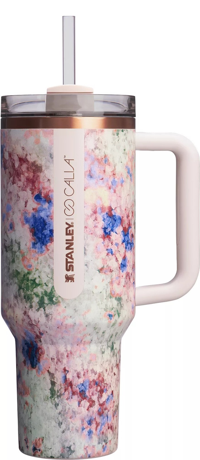 Stanley X CALIA Quencher H2.0 FlowState Tumbler, Olive Eden 40 oz, (41604425653)