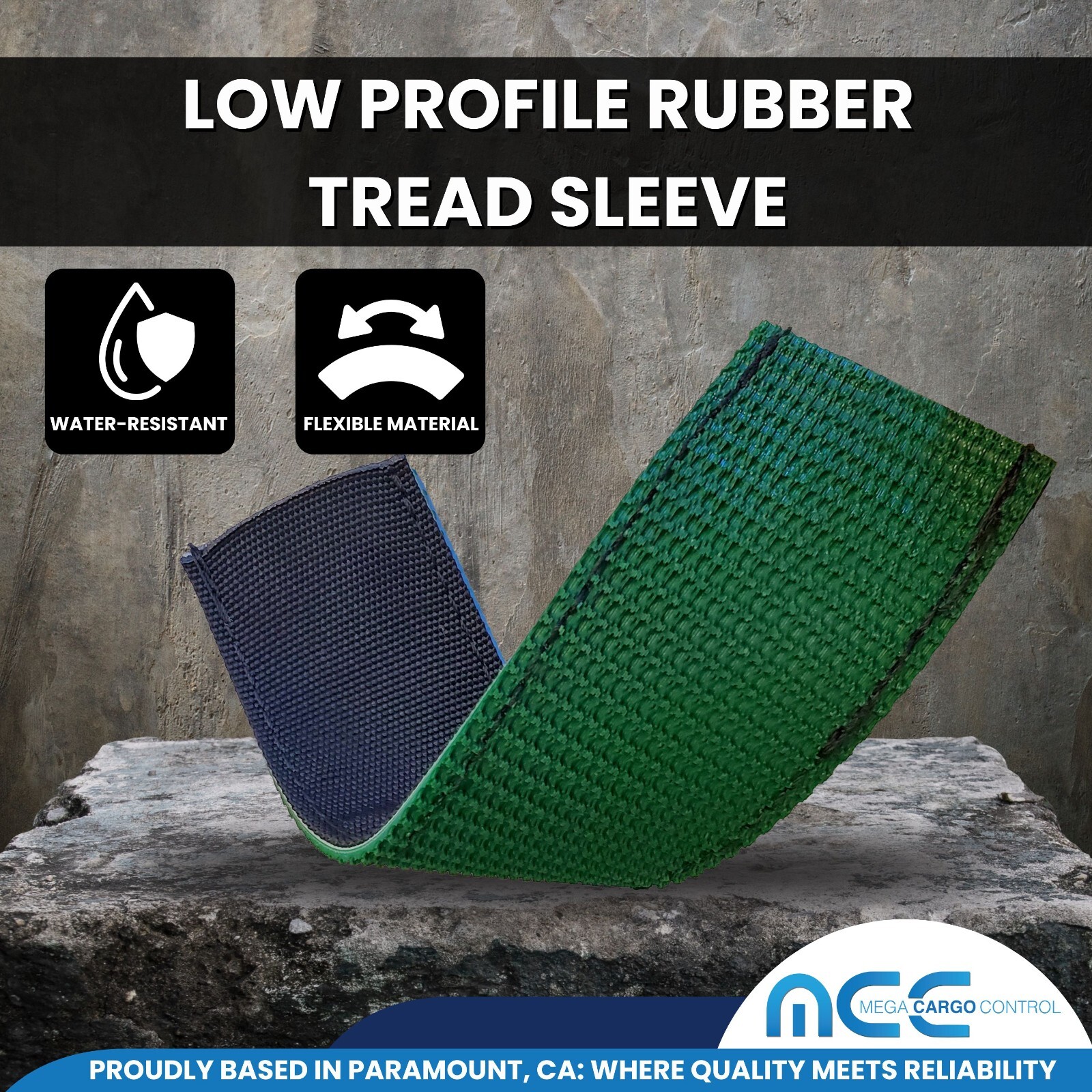 4 Pack 24" Low Profile Tread Grab Grip Webbing Protector Sleeve For 2" Strap