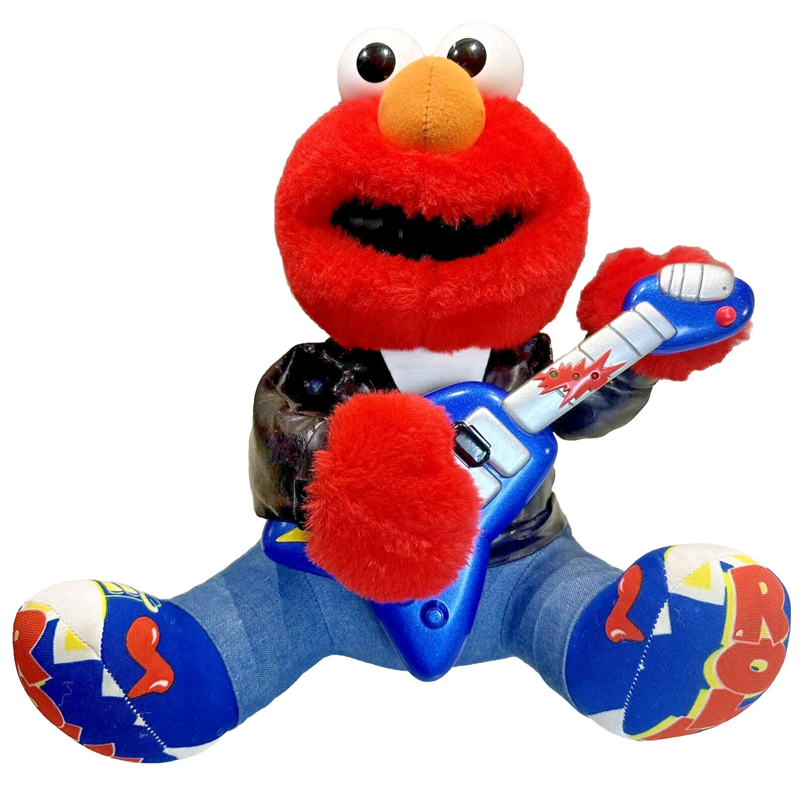 Vintage 90s Tyco Rock and Roll Elmo Animated Electronic Plush Tested