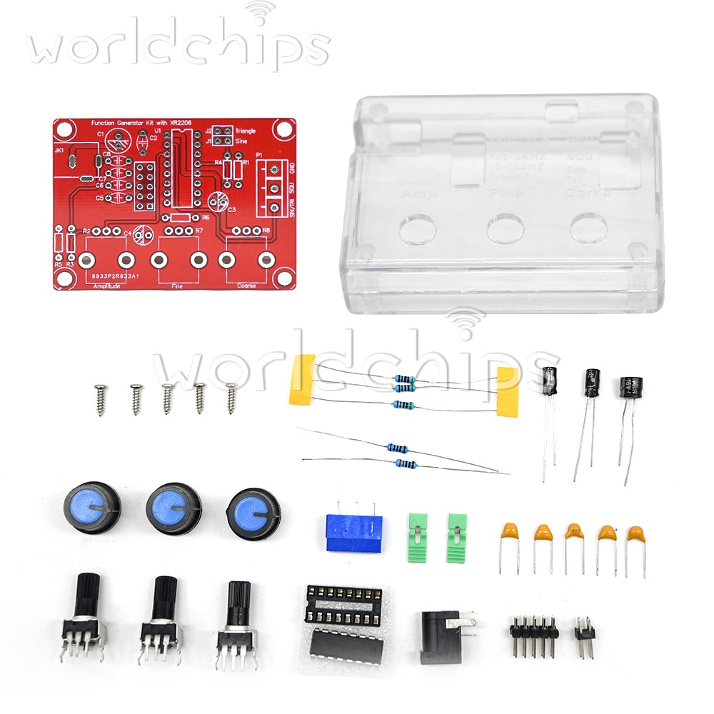 XR2206 Function Signal Generator DIY Kit Sine/Triangle/Square Wave 9-12V DC