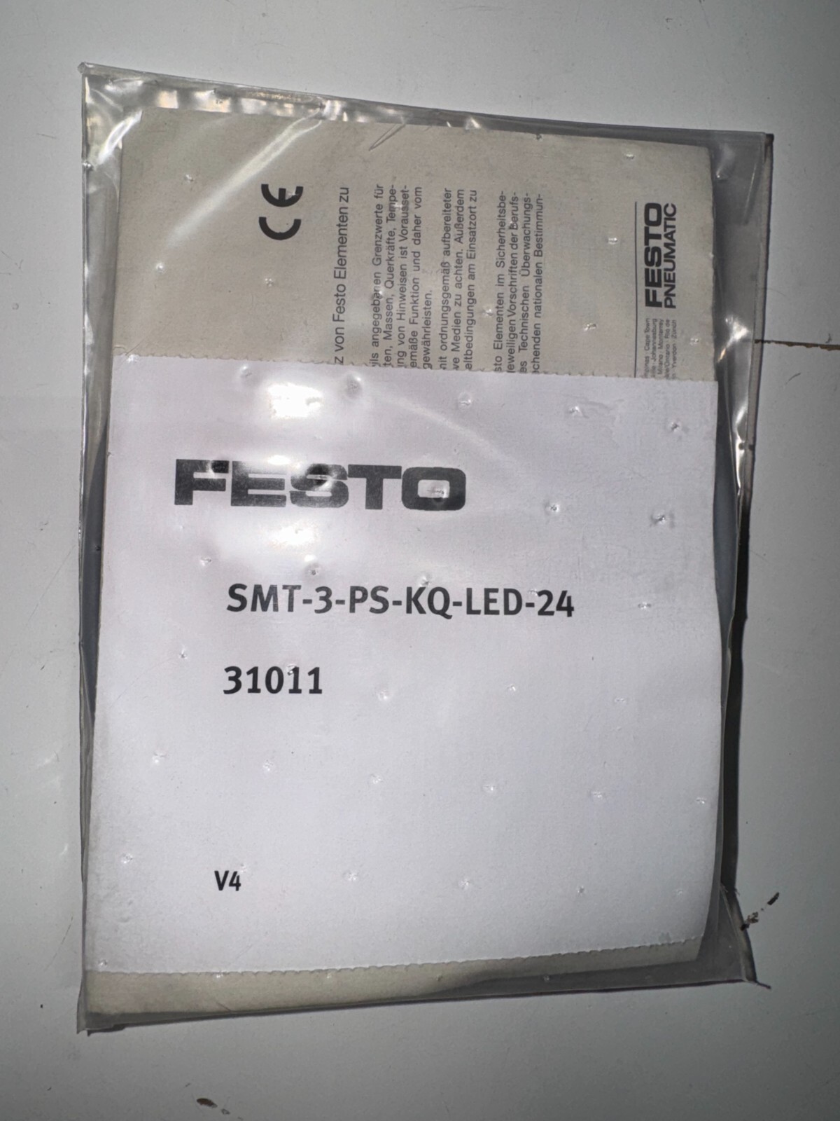 FESTO SMT-3-PS-KQ-LED-24 PROXIMITY SENSOR FREE SHIPPING