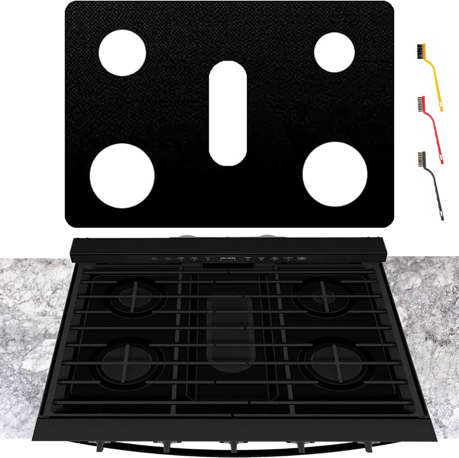 Stove Cover for Whirlpool Gas Stove Protectors 5 Burners Model WFG550S0HB WFG550