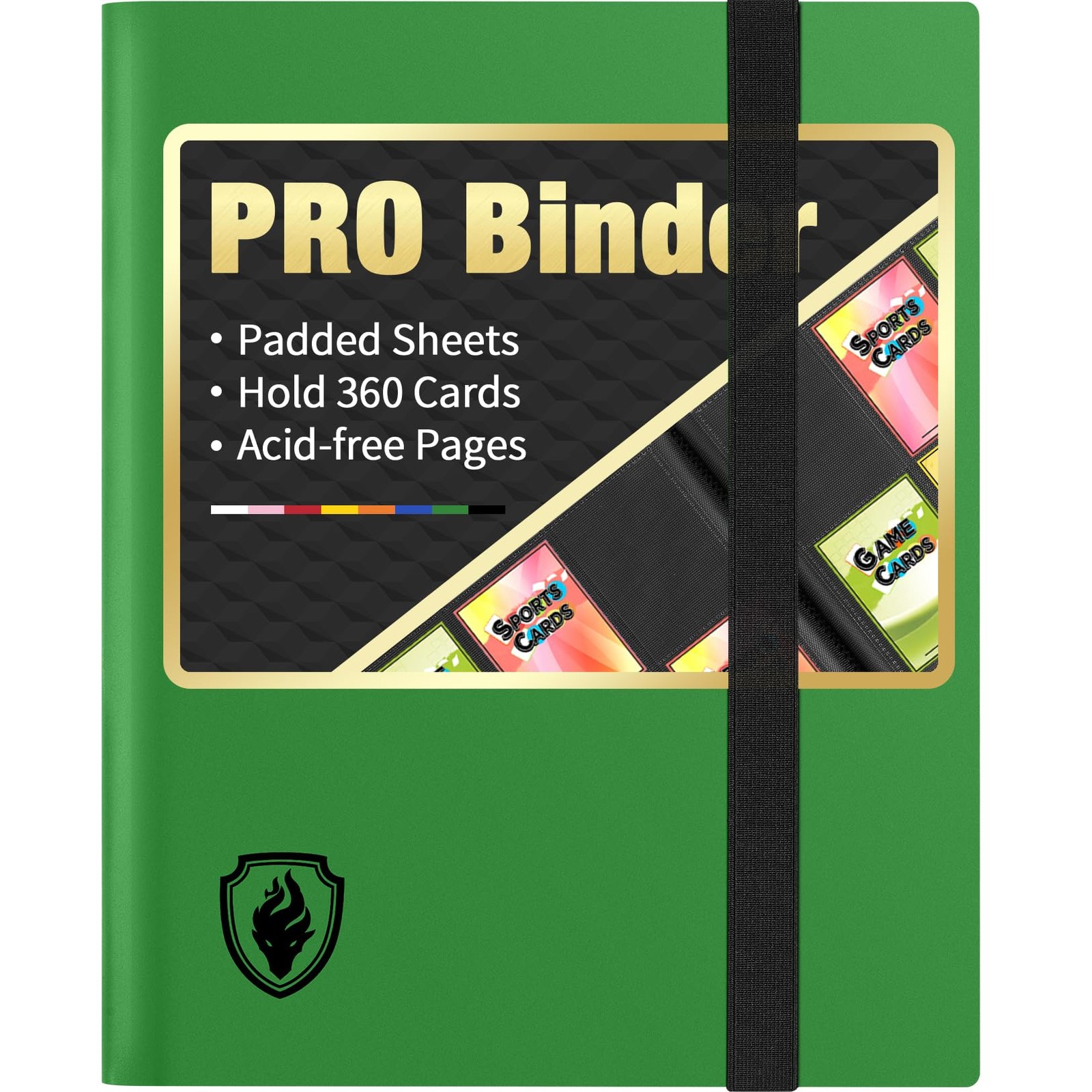 Heavy Duty Card Binder, 9 Pocket Trading Card Binder Holds 360 Cards, Sleek S...