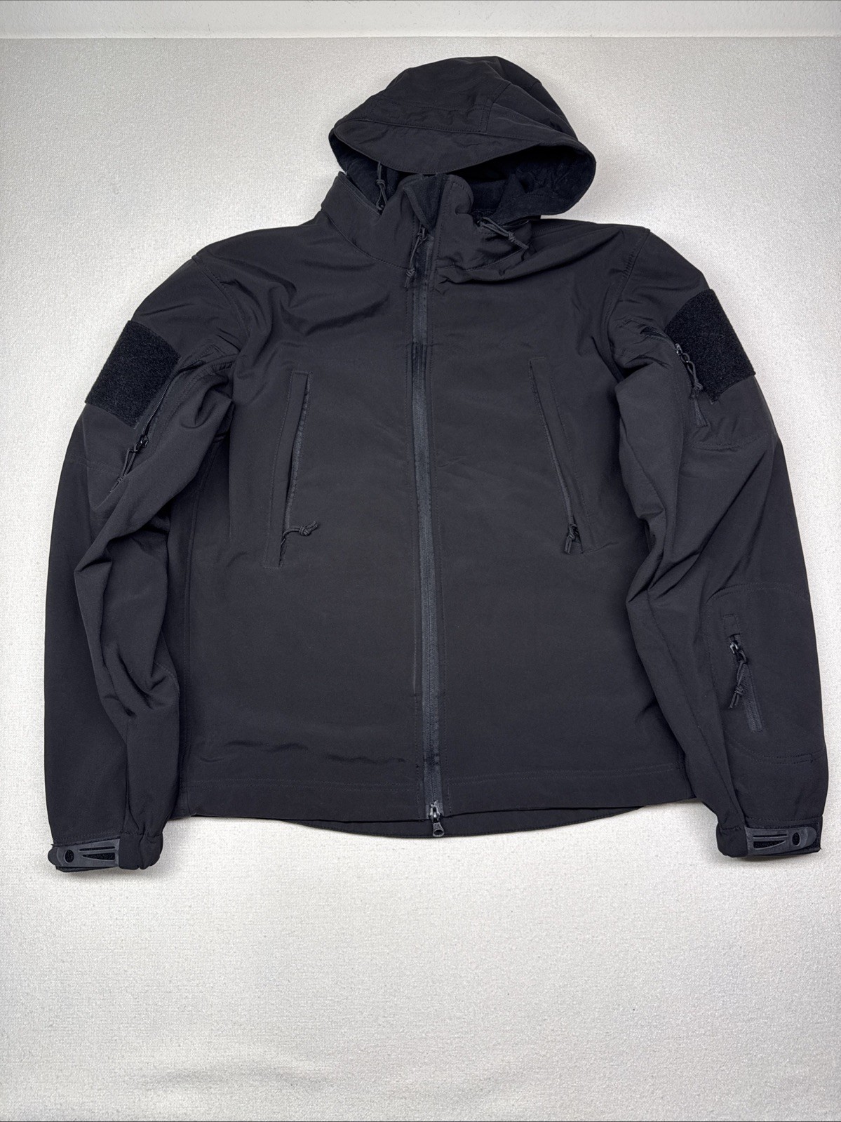 New Rothco Special Ops Soft shell Tactical Jacket Men’s Large Black Hooded