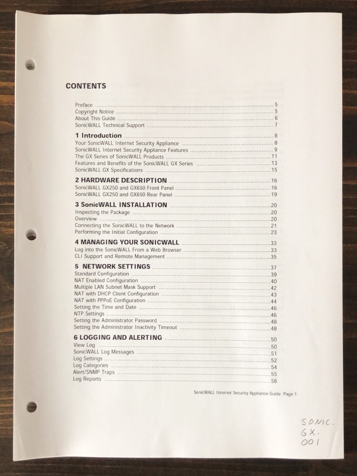 SonicWALL -  Internet Security Appliance Guide (2001)