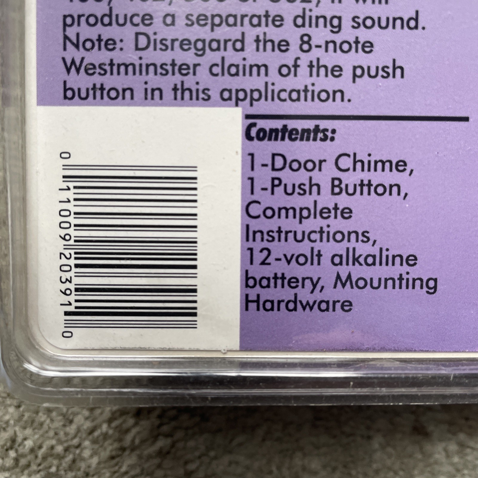 Vintage Wireless Door Chime Kit NEW Trine Model 510