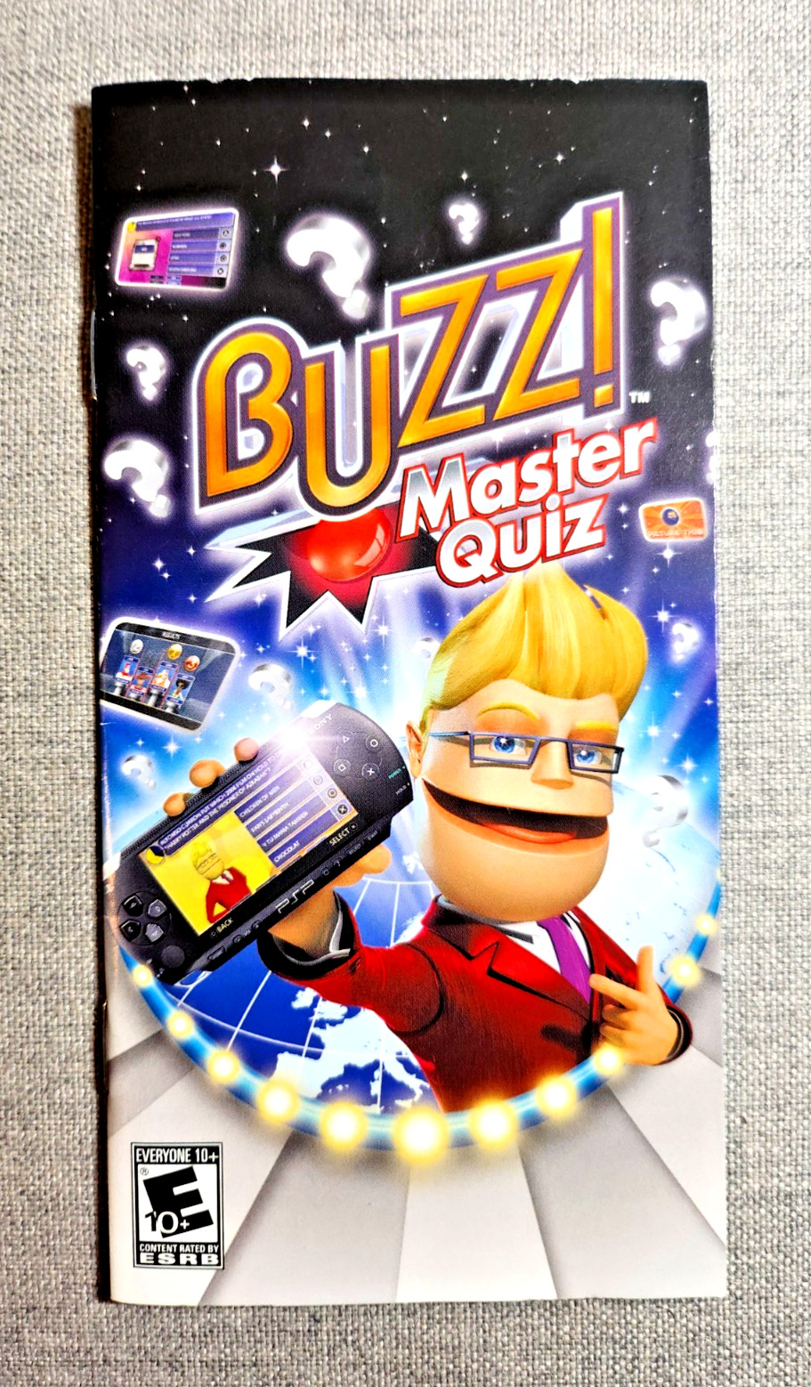 Buzz! Master Quiz Instruction Booklet - Manual Only - PSP