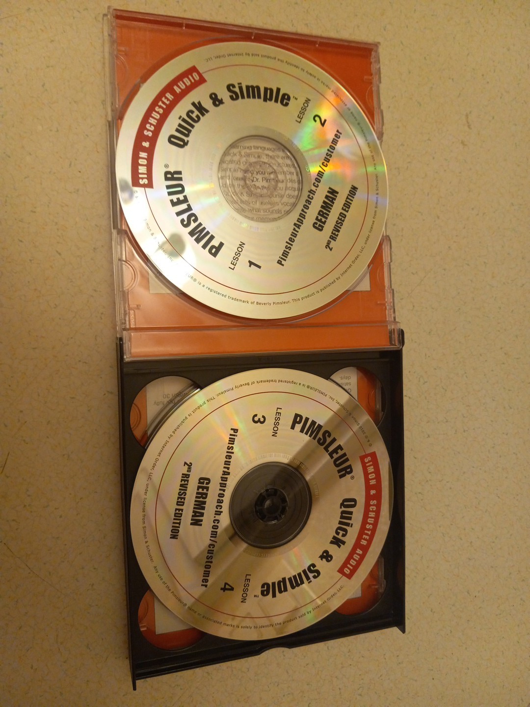 Pimsleur Quick & Simple German 2nd Revised Edition Audio CD Lessons 4 cds