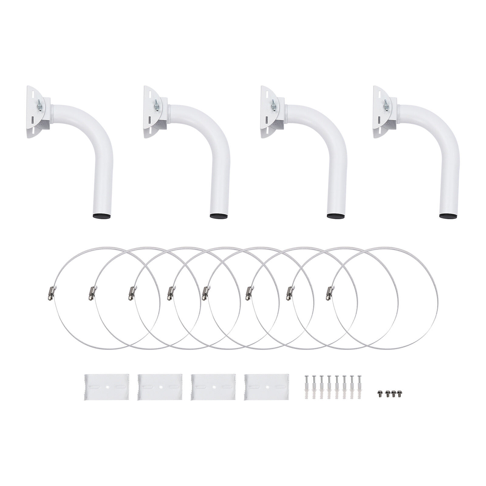 4-Pcs Universal Wireless Bridge Bracket Mount for Outdoor Client Bridge CPE-25cm