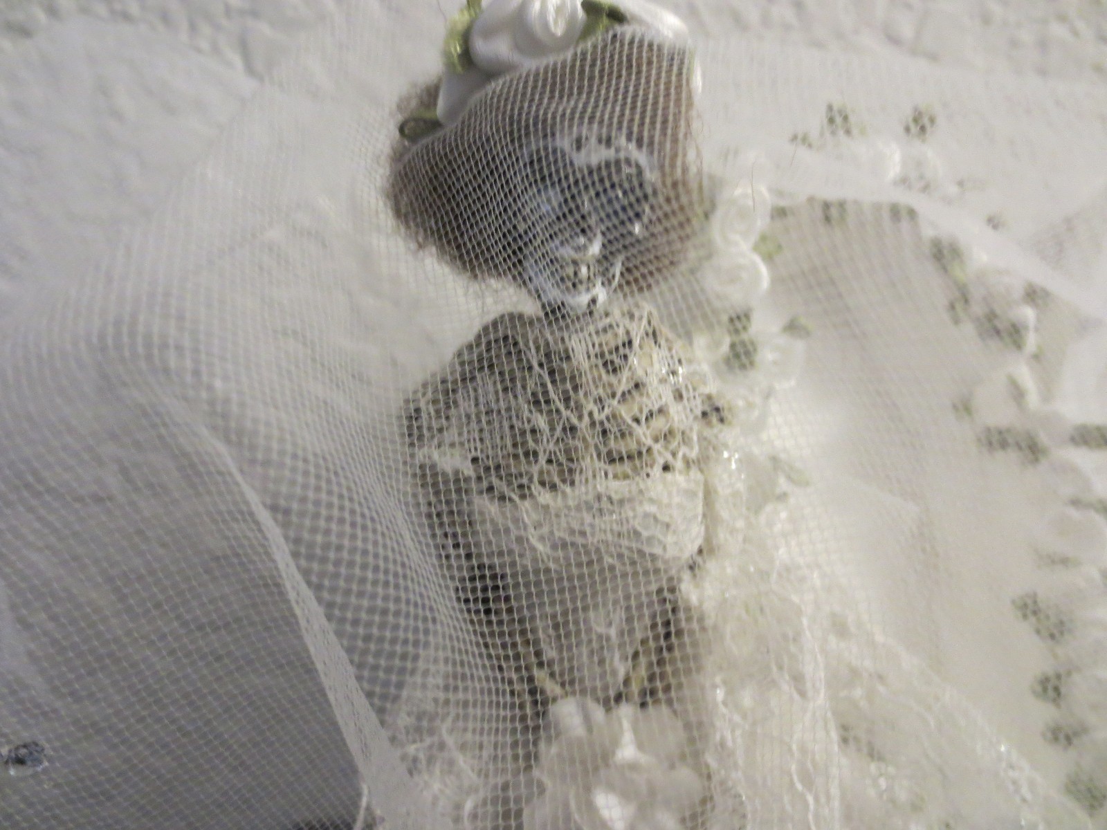 OOAK Creepy Doll  Bride Skeleton Ghost Ghoul with Coffin