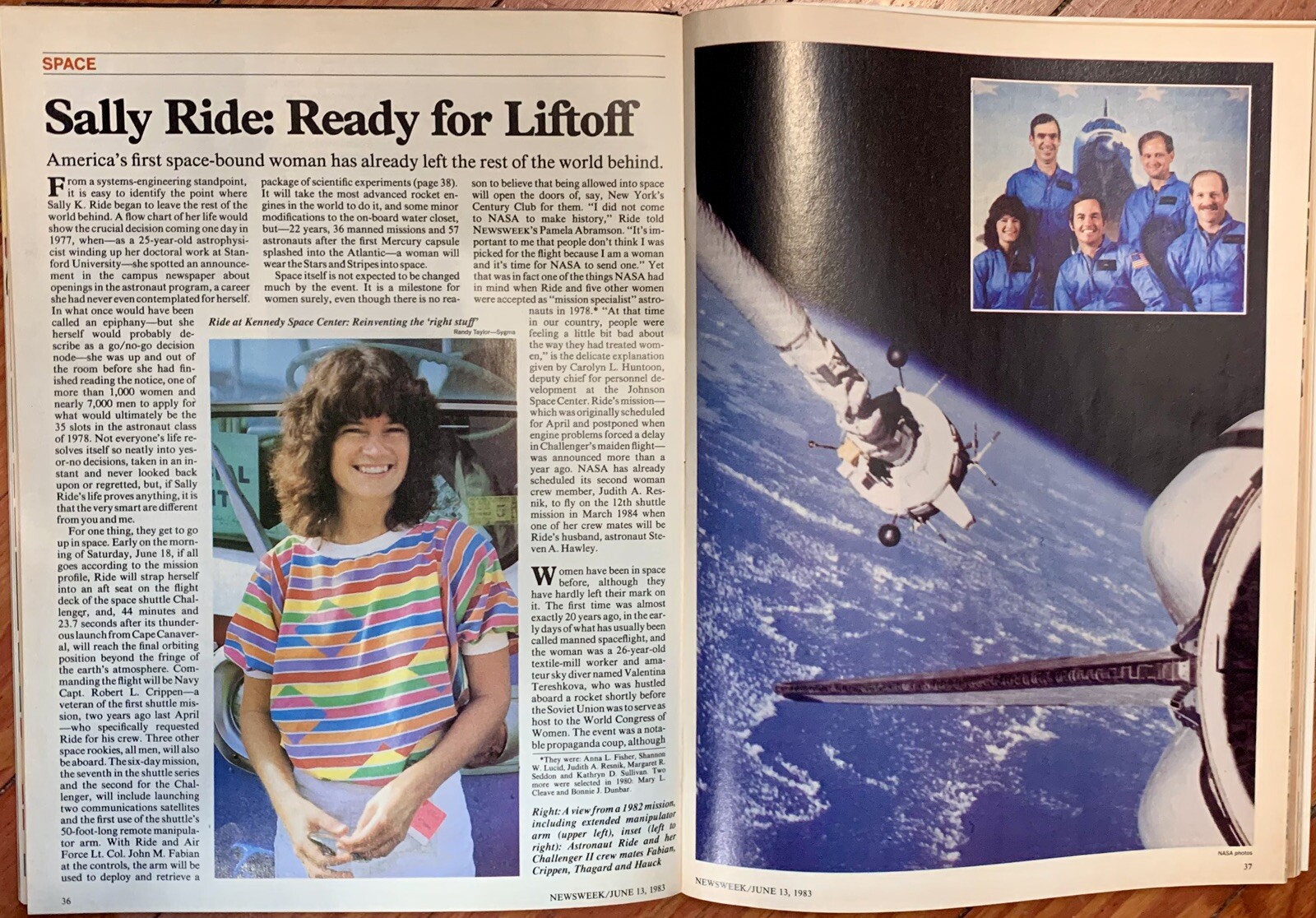 1983 - Newsweek Magazine - Sally Ride - Space Woman - Shuttle Mission 7 - NASA