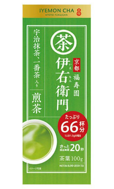 IYEMON Cha Japanese Tea Leaf 100g × 10 sets Green Tea Matcha Blend Sencha Japan