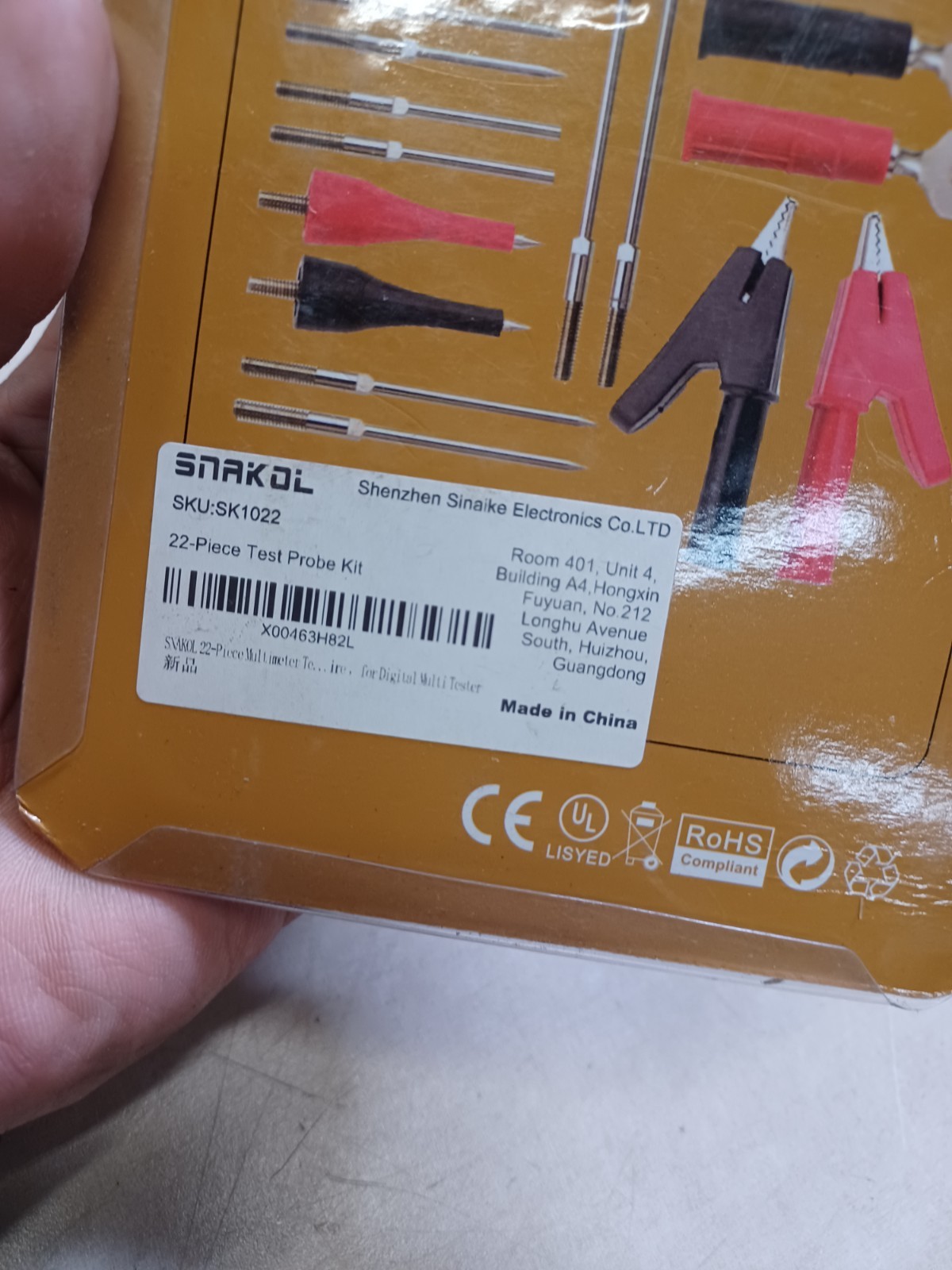 SNAKOL 22-Piece Multimeter Test Lead Kit, Back Probe Test Leads,Multimeter