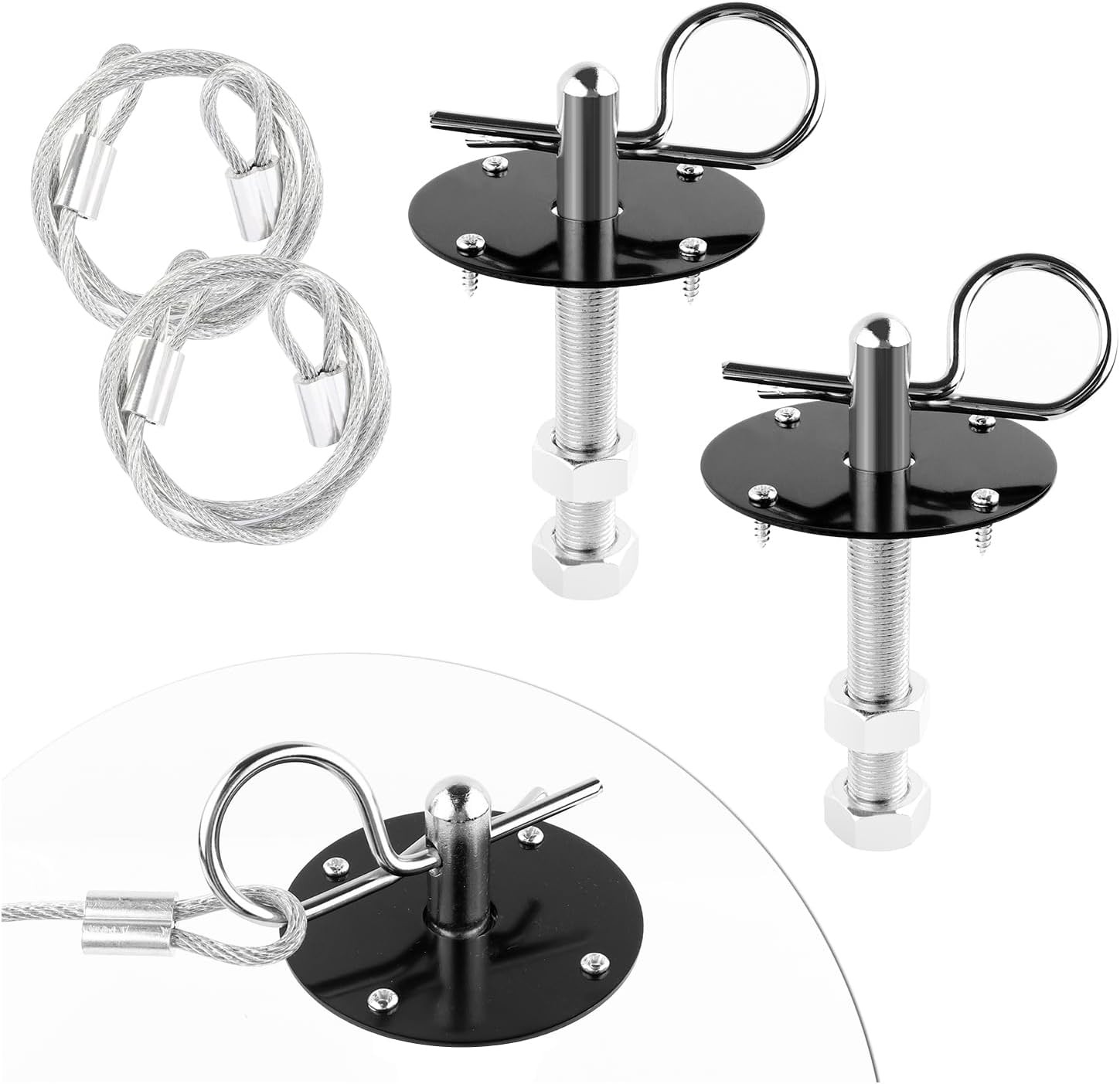 Stainless Steel Hood Pin Lock Kit