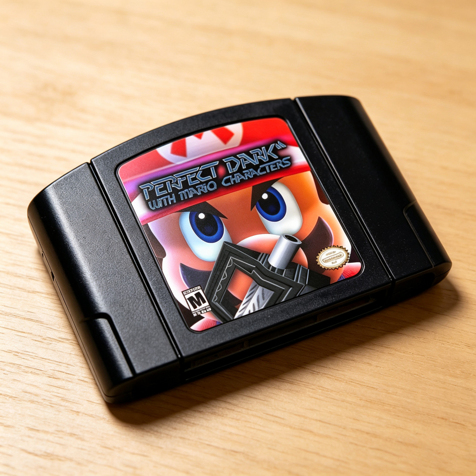 N64 Perfect Dark with Mario Characters Vedio Game