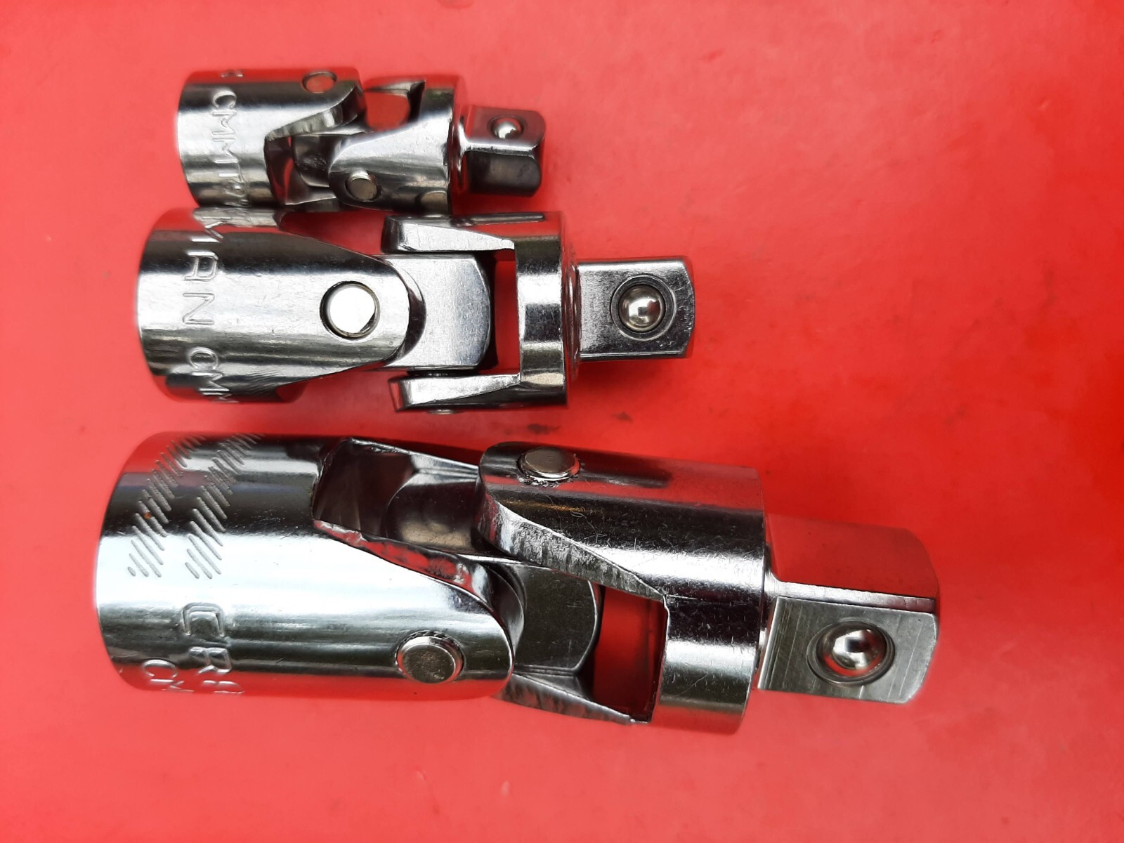 NEW CRAFTSMAN TOOLS 3Pc Universal Joint Swivel Socket Adapter Set 1/4 3/8 1/2"