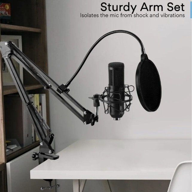 IKEDON USB Condenser Microphone, 192KHZ/24Bit Plug & Play Mic Setup