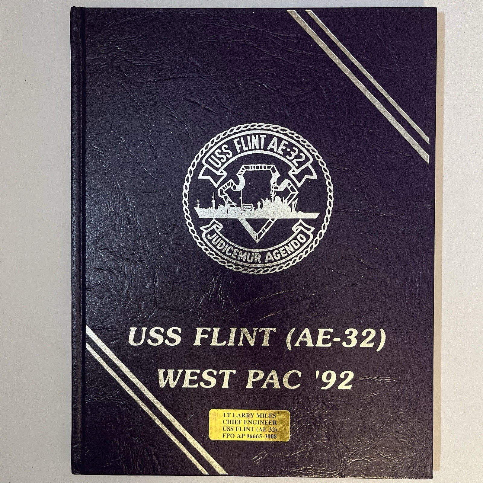 USS Flint AE-32 Westpac Deployment Cruise Book Year Log 1992 - U S Navy