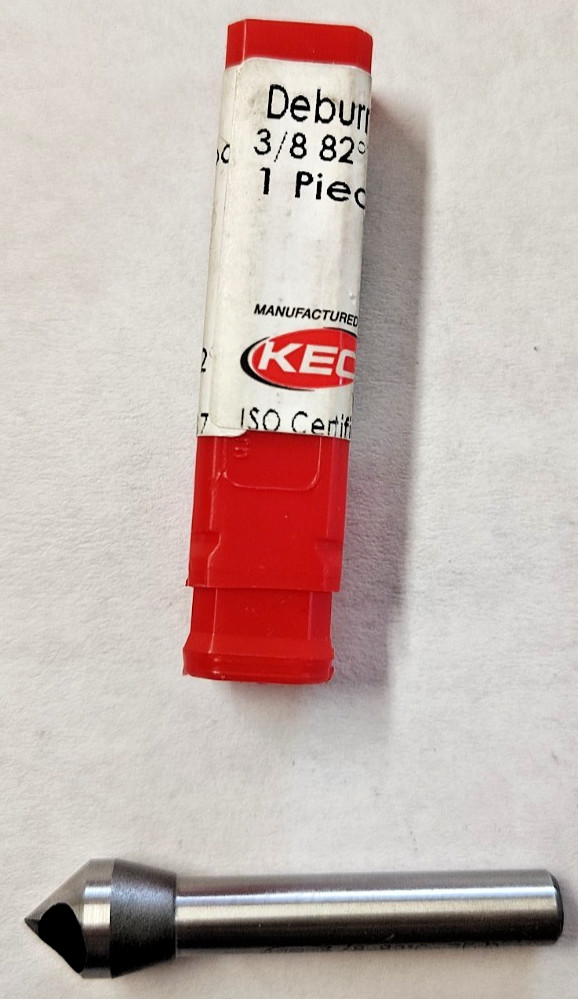 KEO 3/8 x 82 Deg 1/4" Shank Zero FL Deburring Tool Cobalt