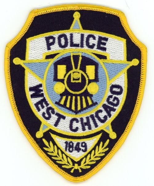 ILLINOIS IL WEST CHICAGO POLICE TRAIN NICE SHOULDER PATCH SHERIFF