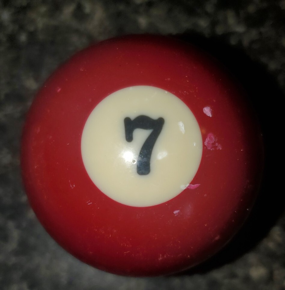 Replacement Regulation Pool Ball 7 Solid Maroon Ball