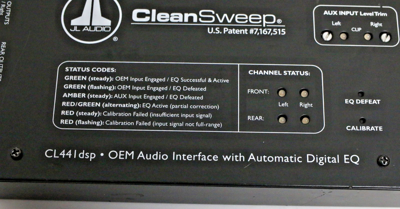 JL Audio CL44IDSP Clean Sweep OEM Audio Interface
