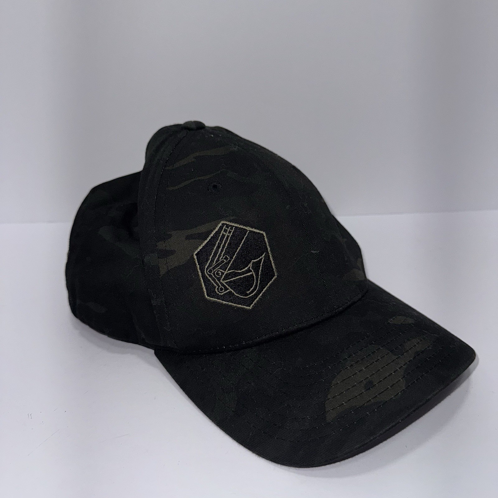 True Timber Camo Flexfit L-XL Hat Custom Logo Do It Right Excavating 2 Hats