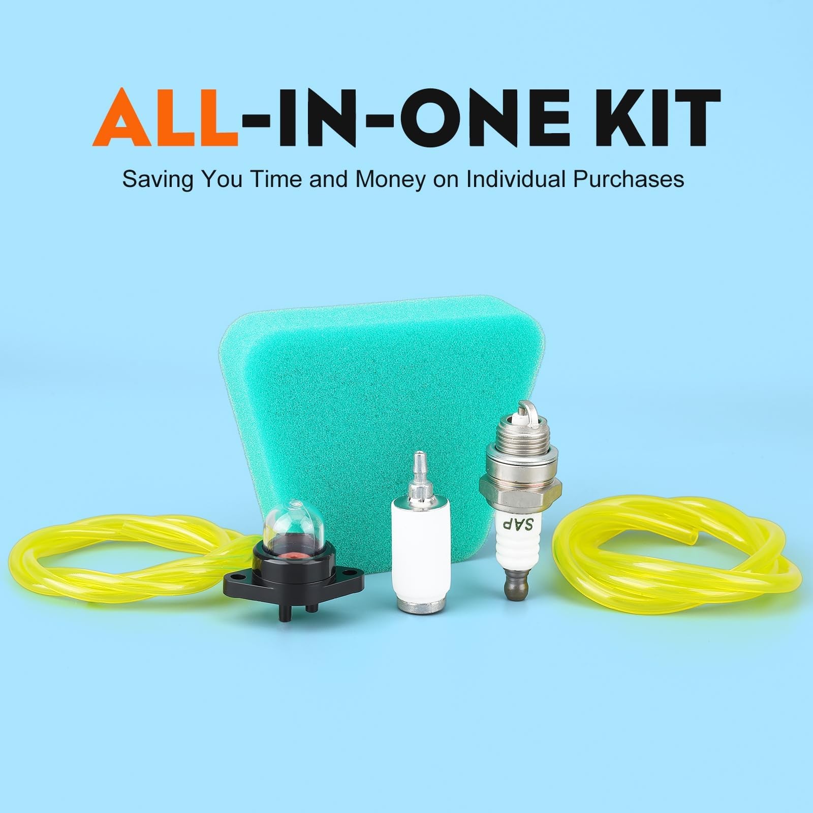 Air Filter Primer Bulb Kit for Poulan 1950 2025 2075 2150 2350 Gas Saw 530037793