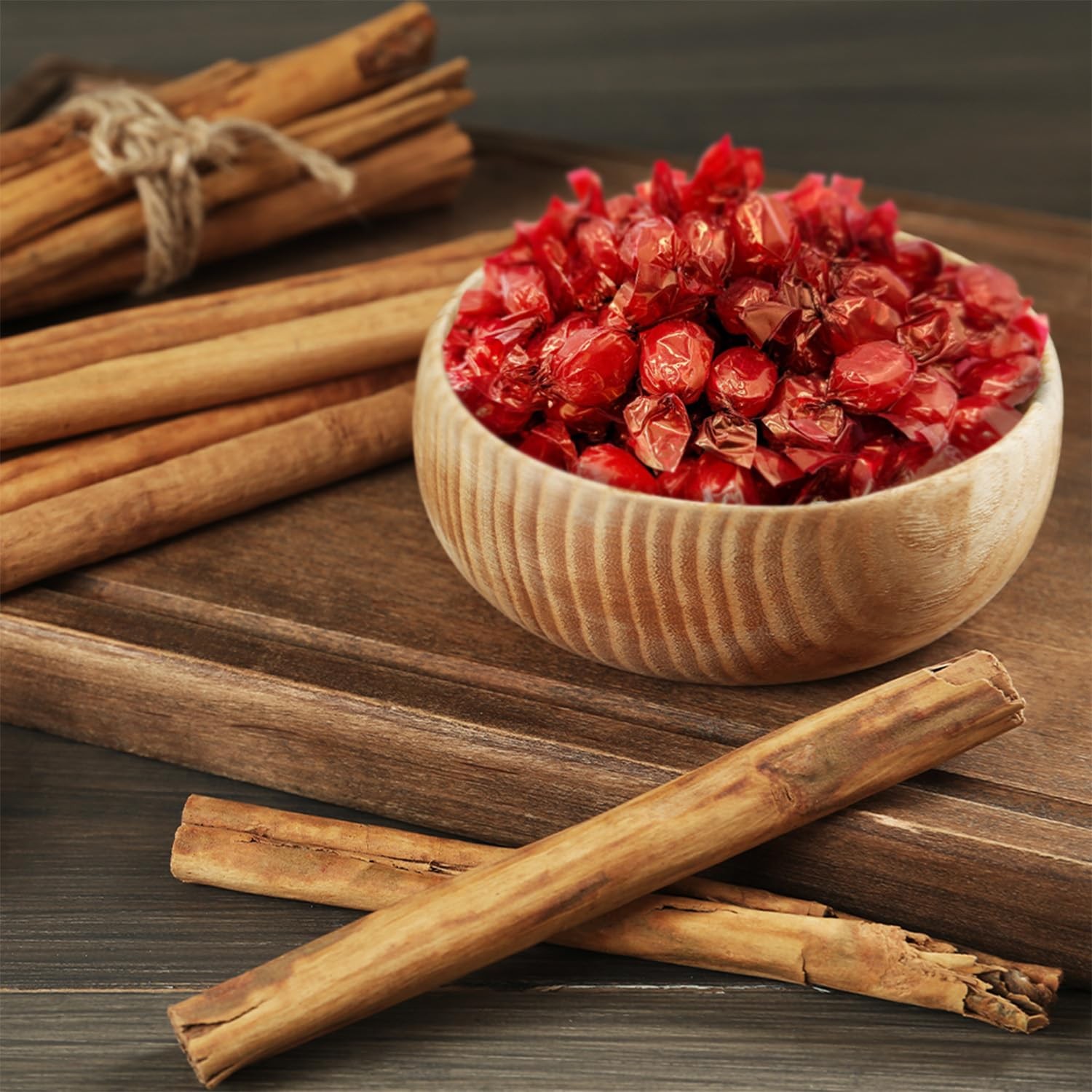 Hard Candy Cinnamon Flavor - 2 Pound Bulk Pack About 180 Count - Individually...