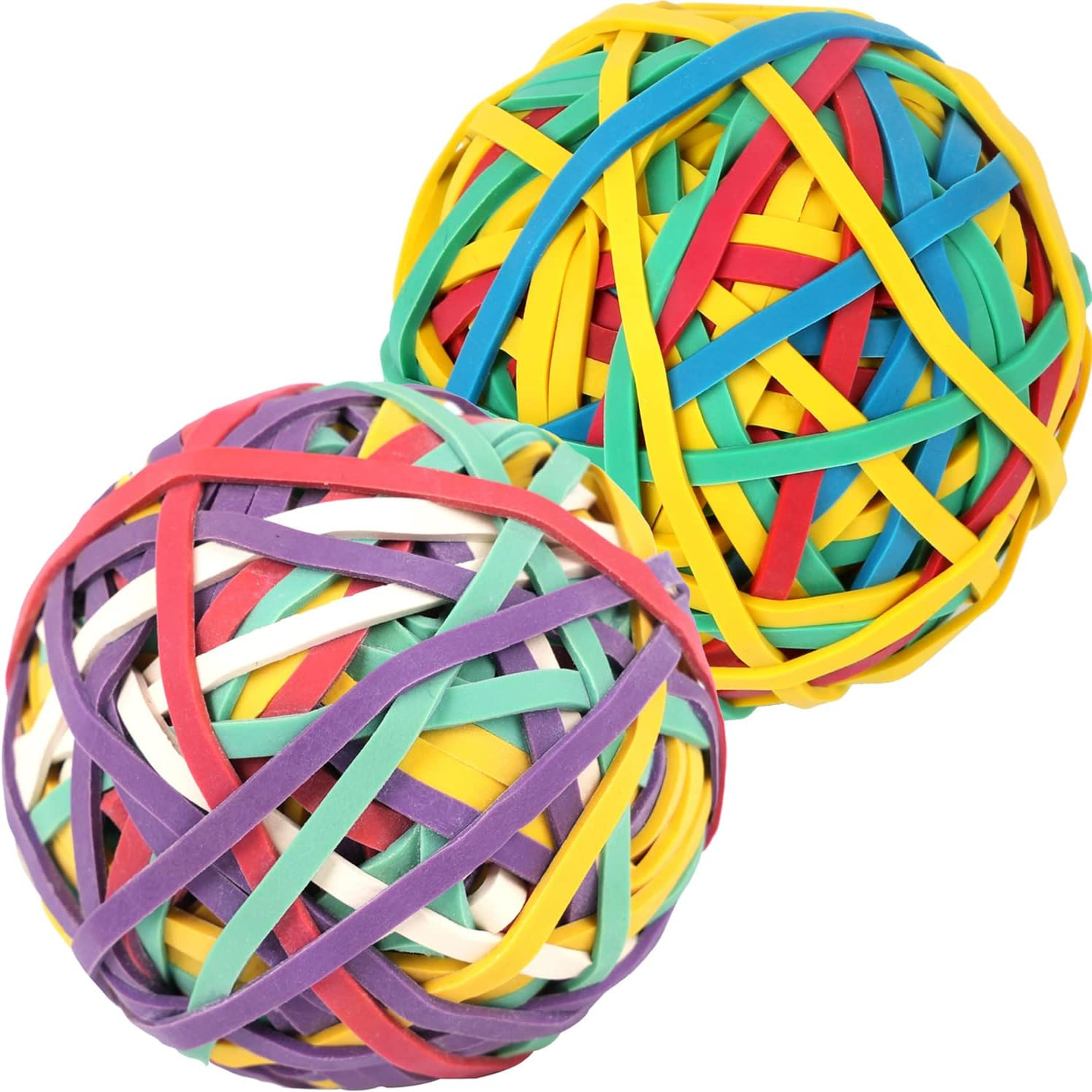 AMUU Rubber Band Ball 2 Pack Size 33 Rubber Bands 300Pcs Wide Strong | Colors Ru