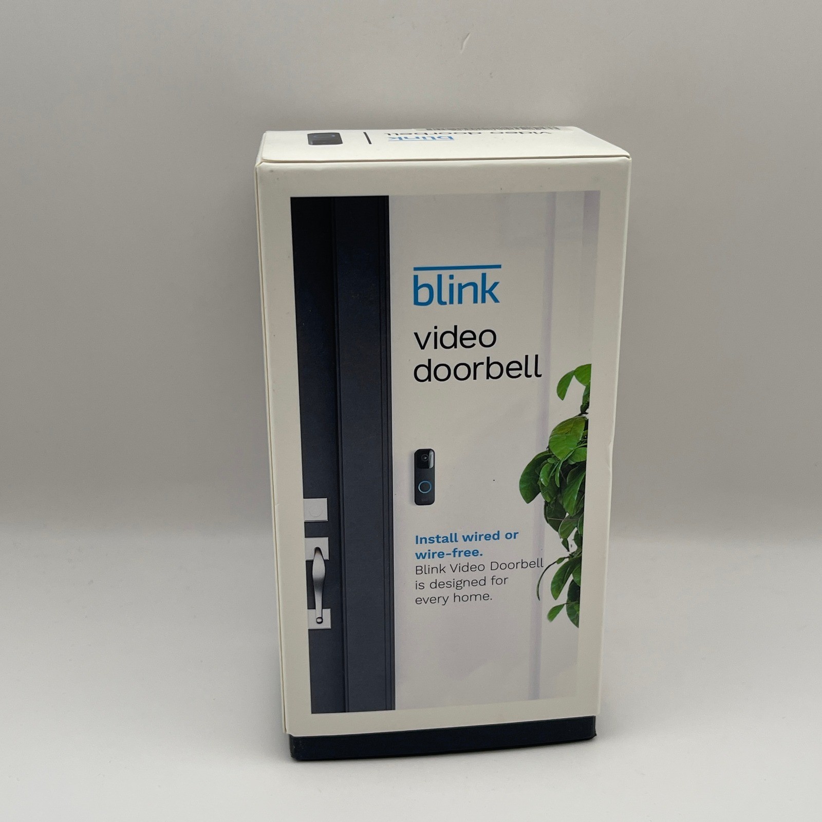 Blink Video Doorbell Black Wired or Wire-Free 1080p HD Video Two-Way Audio Alexa