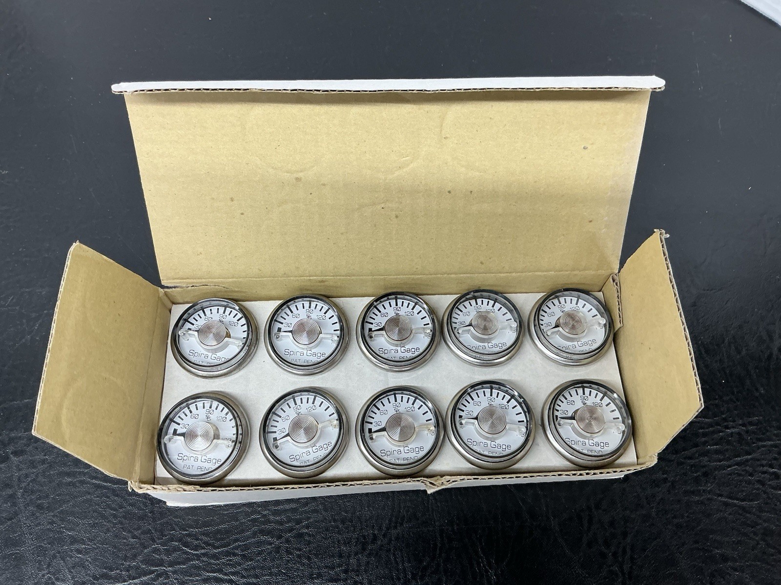 10 Vtg NOS Spira Gage Gauge 0-160 Tire Pressure Big Semi Truck RV Bus