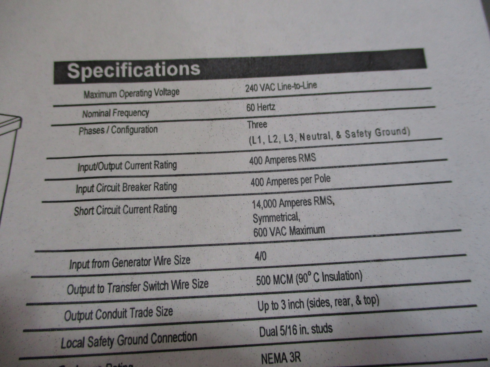 *NEW* COMMTECH / MICRIN MTC6003ESH GENERATOR INTERFACE PANEL