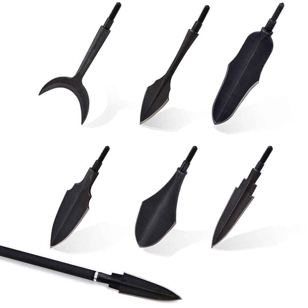 1pcs Archery Traditional Arrowheads Blade Broadheads Screw Tip Point Bow Hunting
