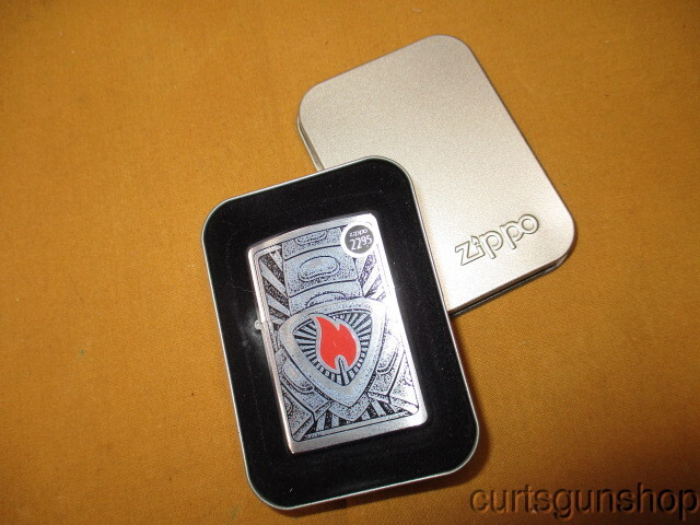 Zippo Lighter Chrome Chaos Unused in Original Case