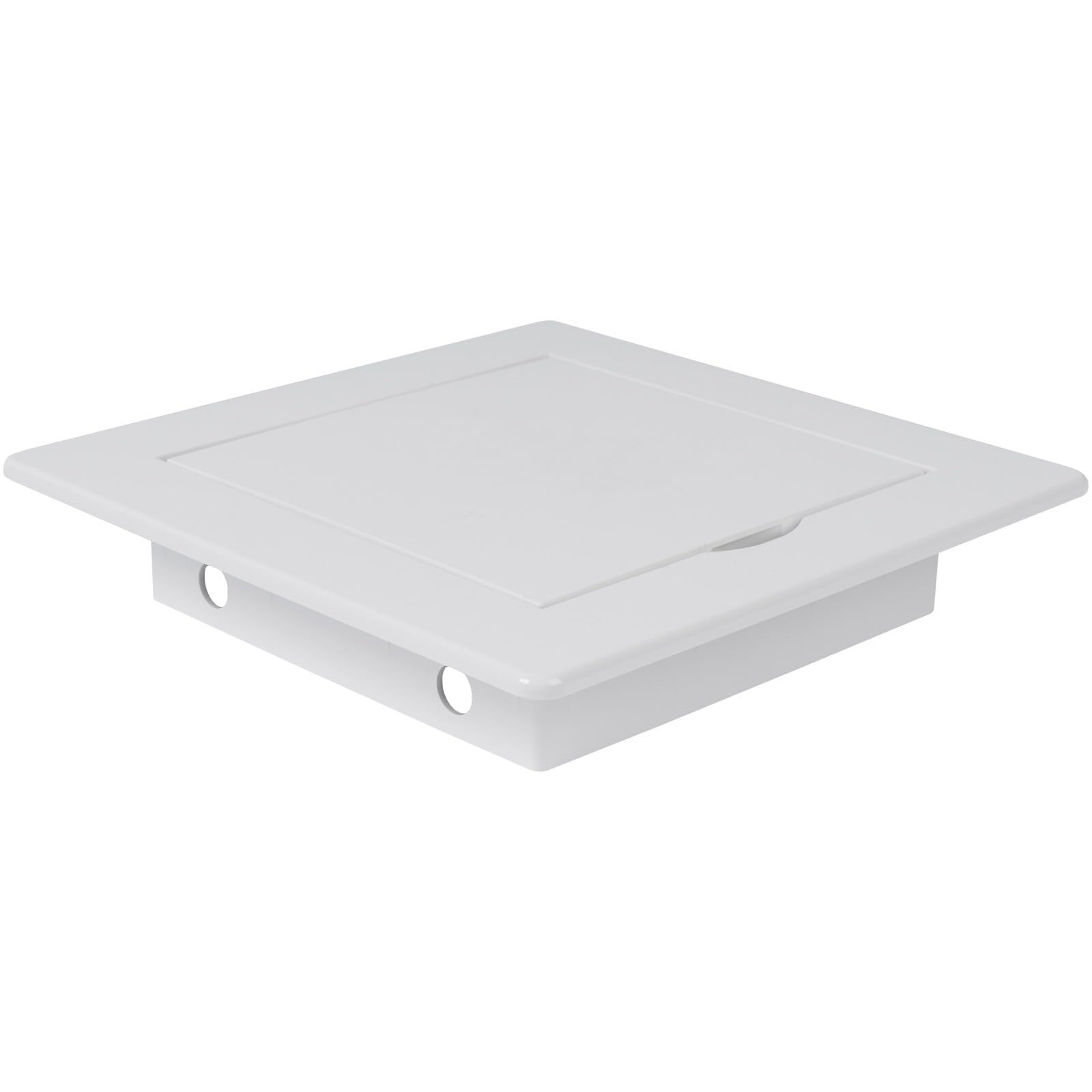 4 x 4 Inch White Square ABS Plastic Plumbing Access Panel - Indoor Wall Acces...
