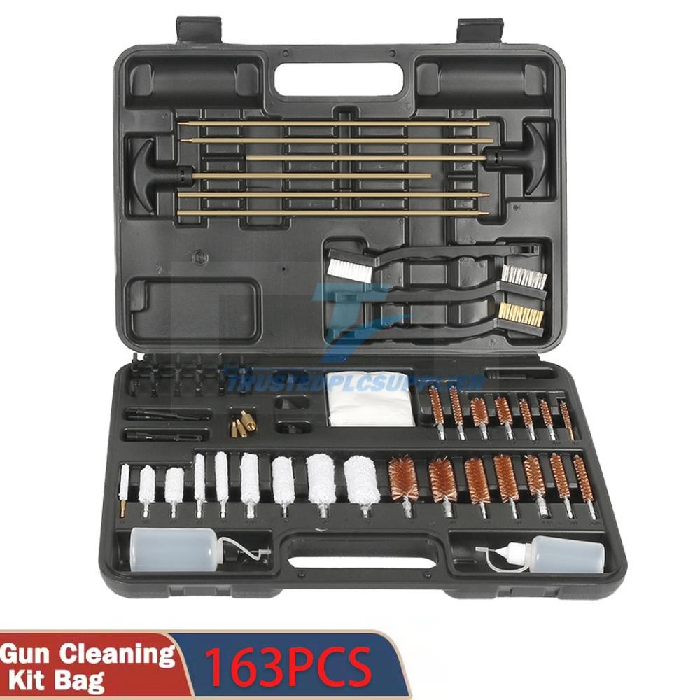 163pcs Gun Cleaning Kit Universal Rifle Pistol Shotgun Handgun Firearm with Case