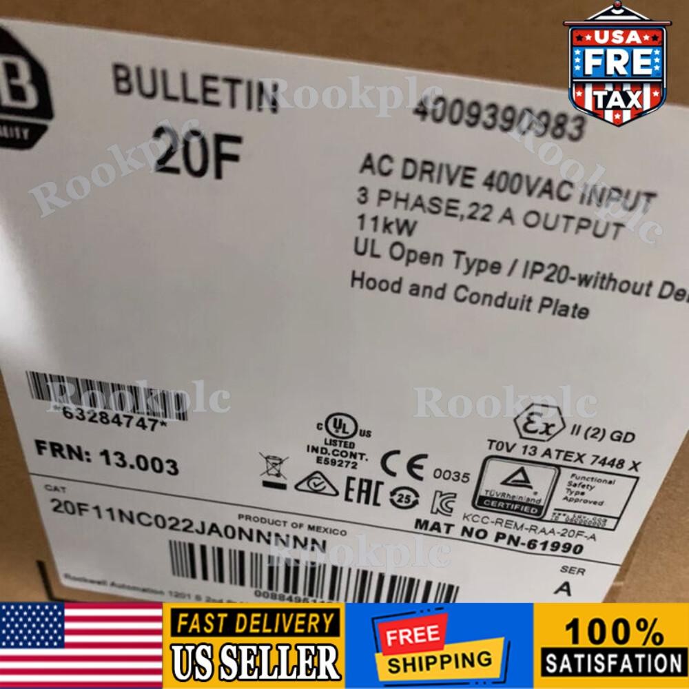 20F11NC022JA0NNNNN Allen-Bradley PowerFlex Air Cooled 753 AC Drive US Free Tax