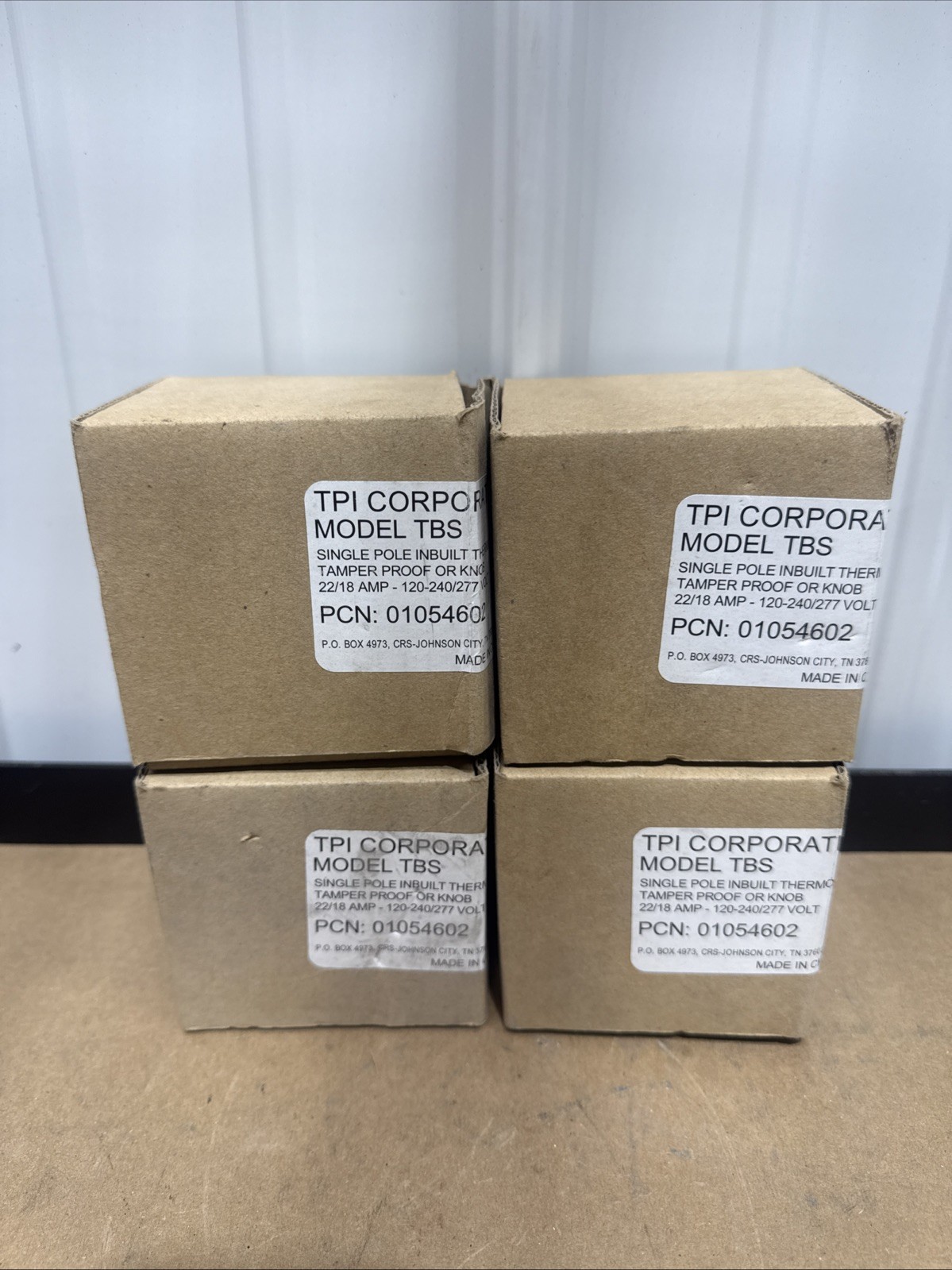 Lot Of 4- TPI Corp TBS Thermostat Kit w Tamper Proof OR Knob, 01054602