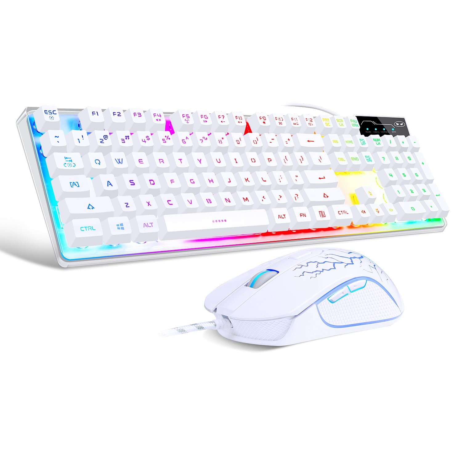 Magegee Gaming Keyboard And Mouse Combo K1 Rgb Led Backlit Keyboard 104 Key For