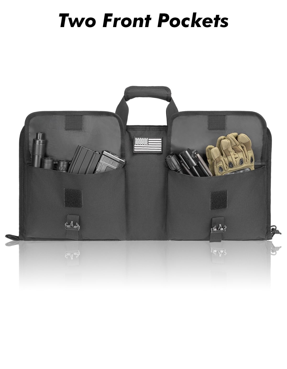 lollwolf 28 inch Rifle Case Soft, Rifle Bag Lightweight, Gun Case with Two Bu...
