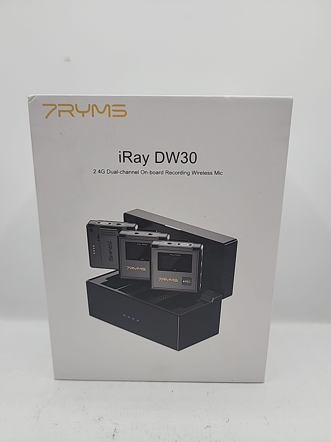7RYMS iRay-DW30 2.4G Dual-channel On-board Recording Wireless Microphone 328ft