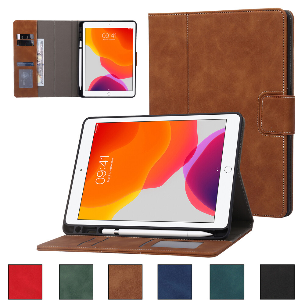 For iPad 5/6/7/8/9/10/11th Gen Air 4/5 Shockproof Case Stand Cover Pencil Holder