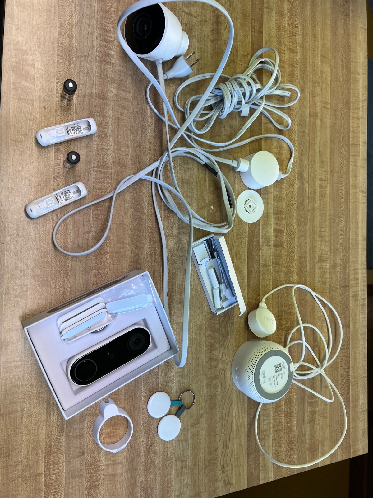 Google Nest Cameras and Doorbell Home Security Camera System Preowned