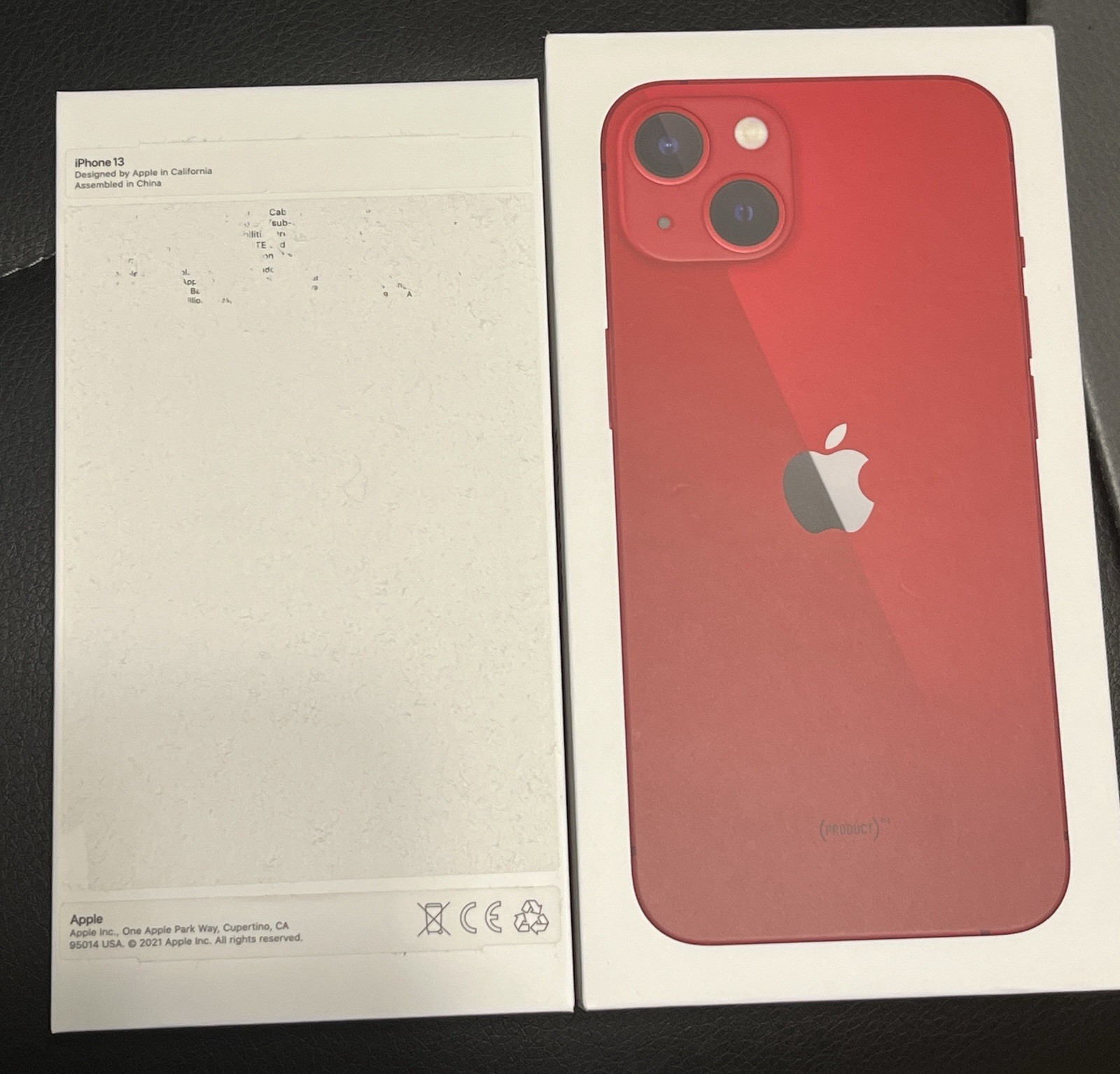 APPLE iPHONE 13 Product Red BOX ONLY