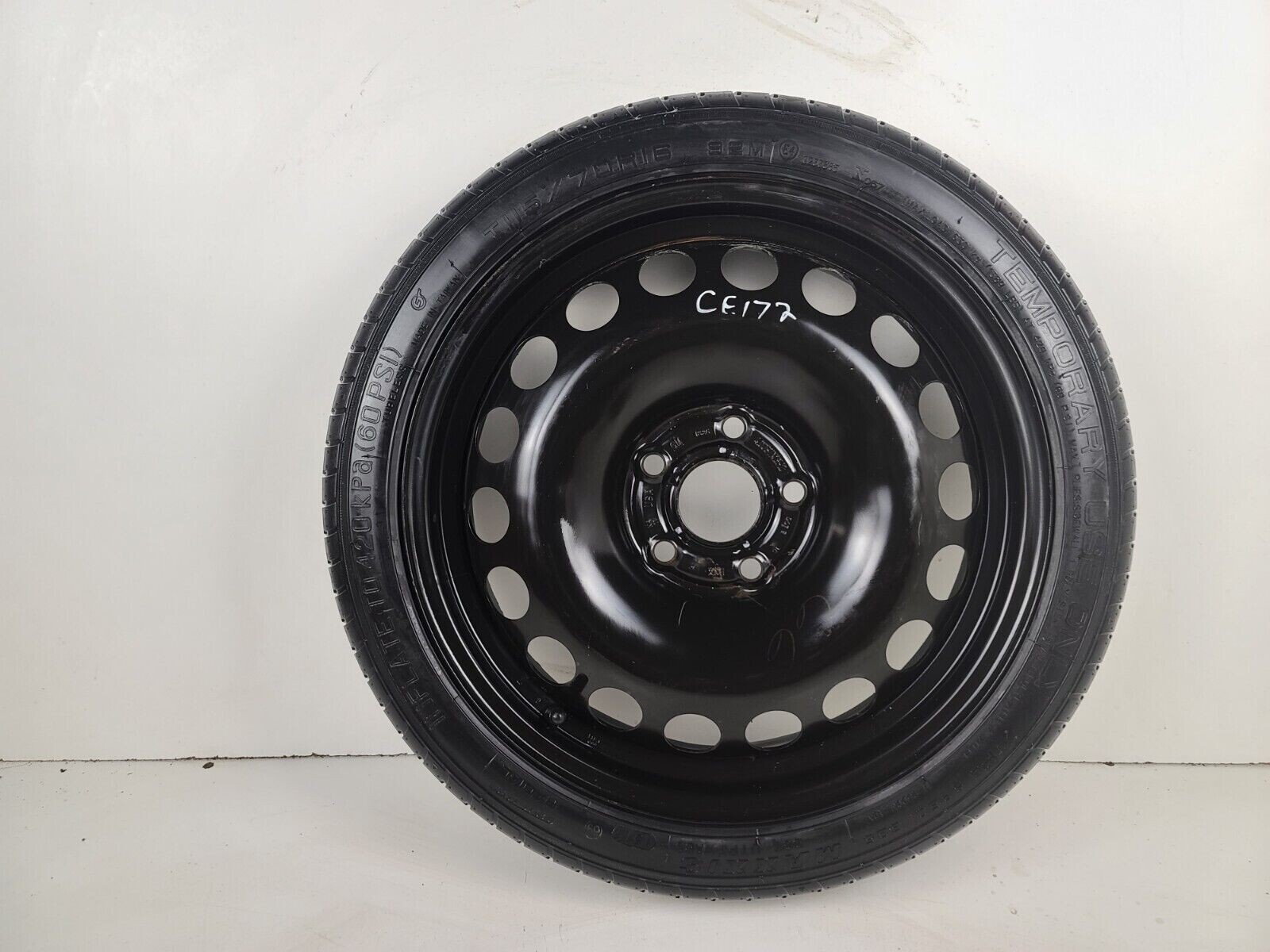 SPARE TIRE  16" FITS 2012-2020 CHEVROLET SONIC COMPACT DONUT .