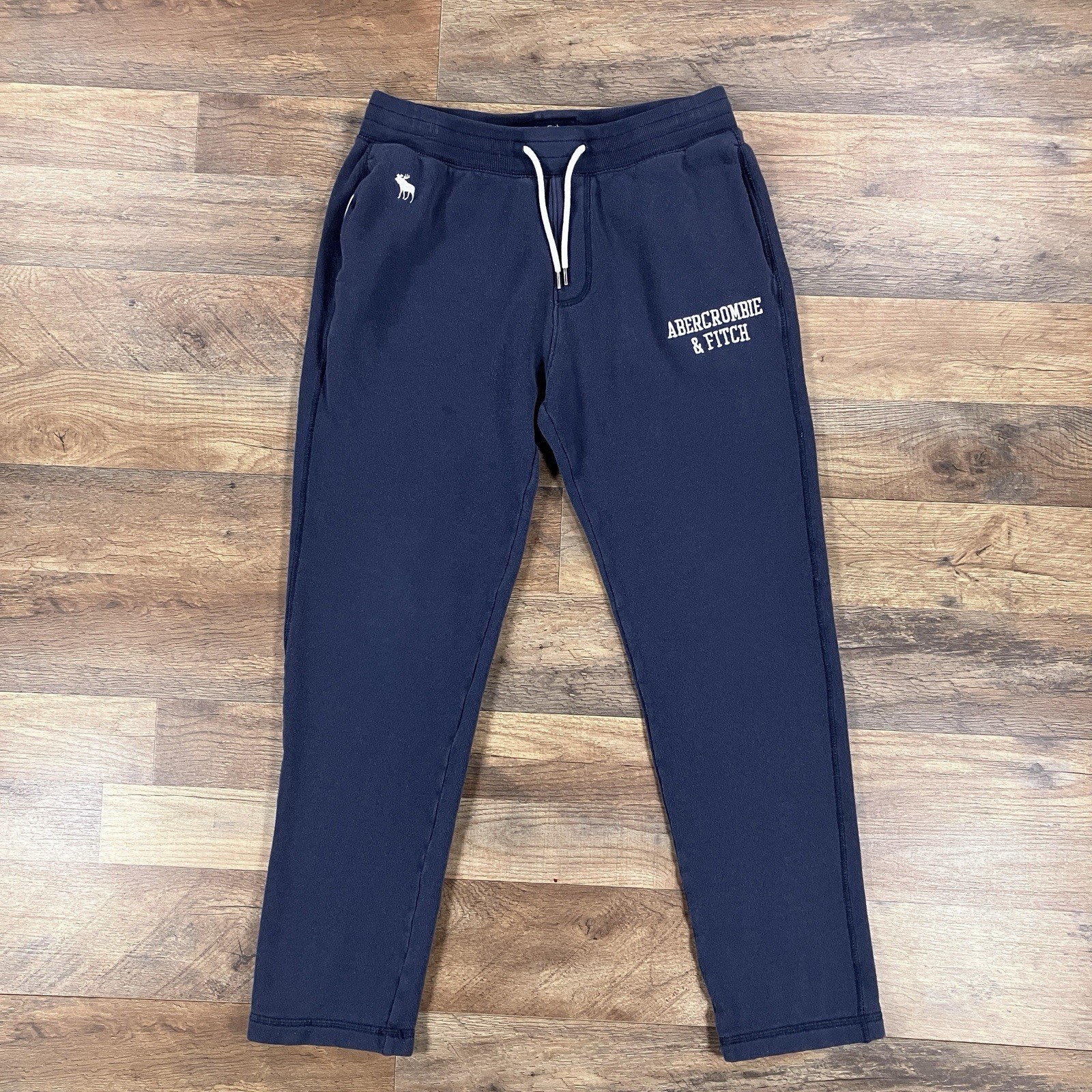 Abercrombie & Fitch Sweatpants Mens Small Blue Soft AF Fleece Jogger Pants
